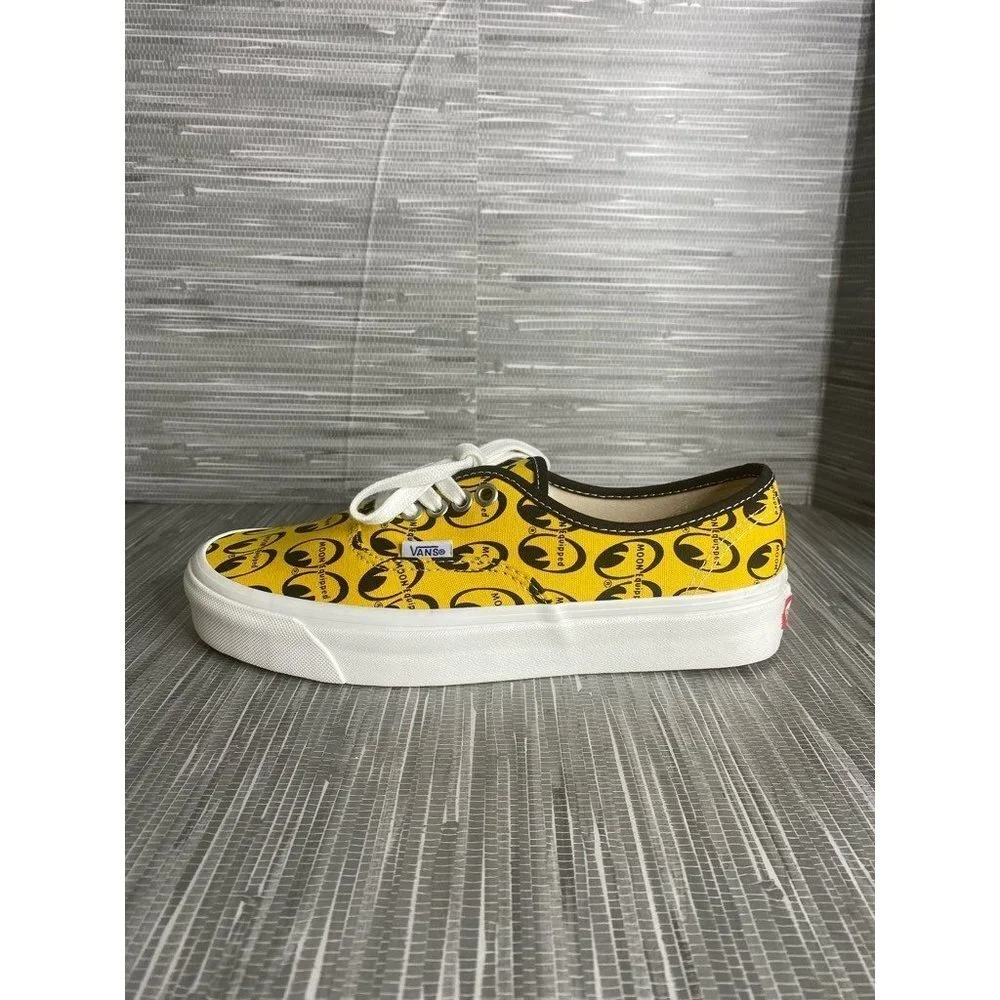 Vans Mens Authentic 44 Mooneyes Skate‎ Shoes Yellow 721454 Low Top 7.5M New